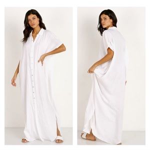 Acacia Oahu White Wash Coverup Dress